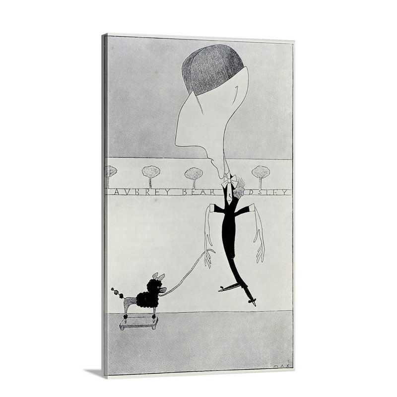 Aubrey Beardsley By Max Beerbohm Wall Art - Csanvas - Gallery Wrap