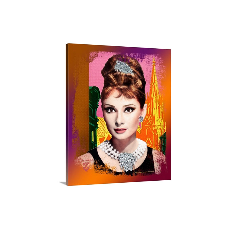 Audrey Hepburn Vienna Jewel Wall Art - Canvas - Gallery Wrap