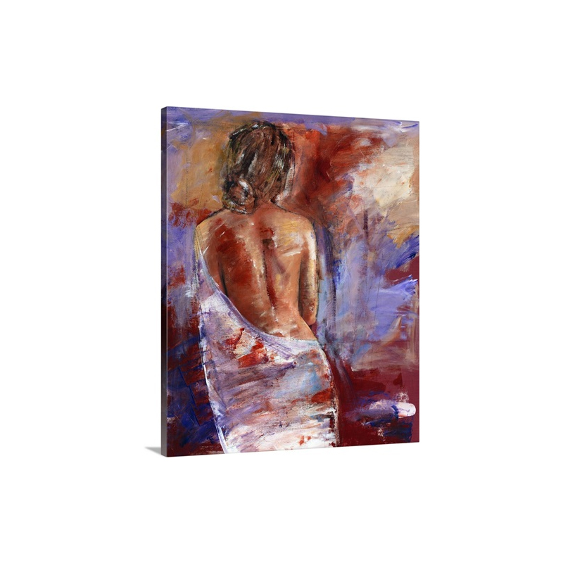 Back Of Lady Wall Art - Canvas - Gallery Wrap