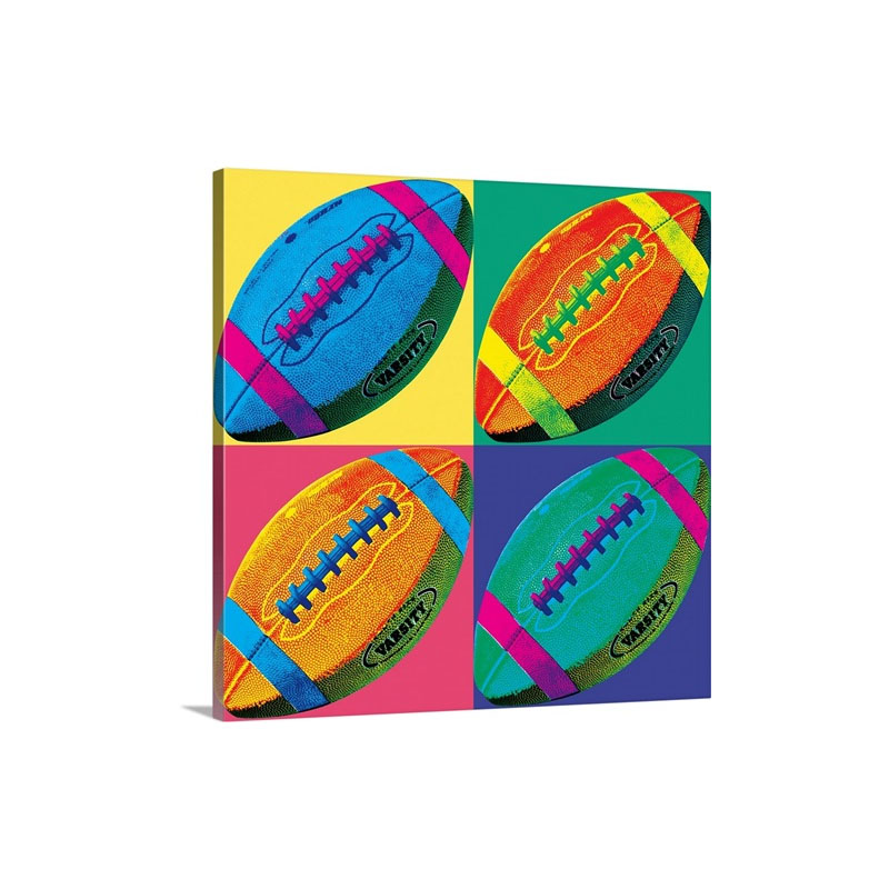 Ball Four Football Wall Art - Canvas - Gallery Wrap