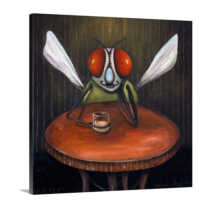 Bar Fly Wall Art - Canvas - Gallery Wrap