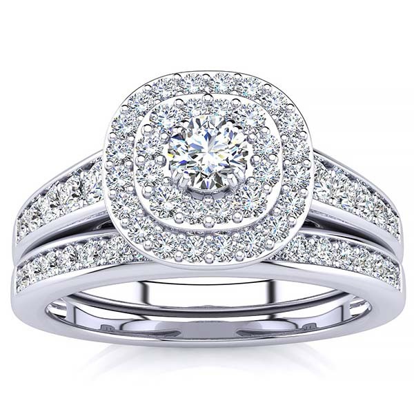 Barbara Diamond Bridal Set - White Gold
