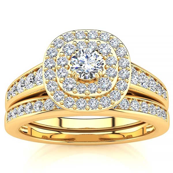 Barbara Diamond Bridal Set - Yellow Gold