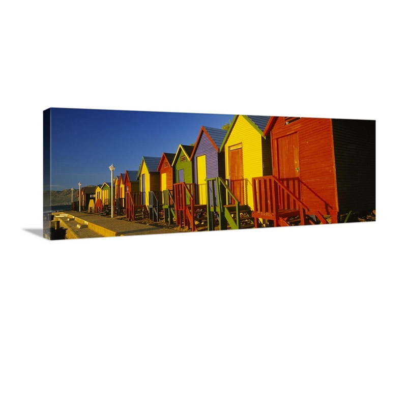 Beach Huts In A Row St James Cape Town South Africa Wall Art - Canvas - Gallery Wrap