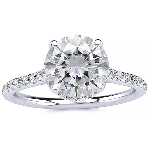 Becky Moissanite Ring - White Gold