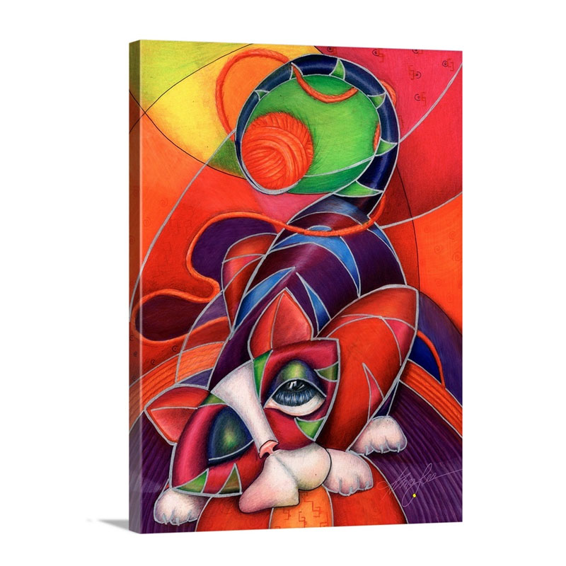 Beezy Bot Kitty Wall Art - Canvas - Gallery Wrap