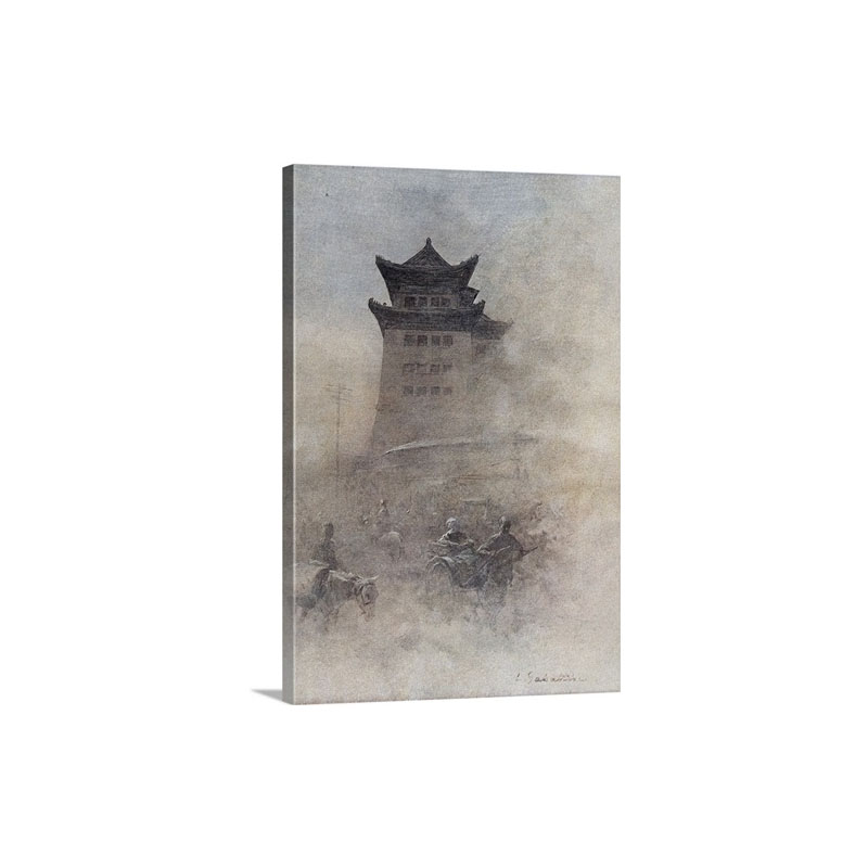 Beijing China Early 20th C European Painting Wall Art - Canvas - Gallery Wrap