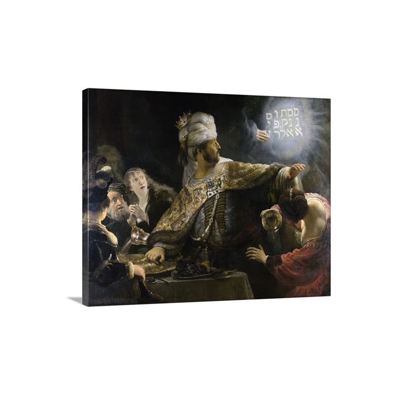 Belshazzar's Feast By Rembrandt Van Rijn Wall Art - Canvas - Gallery Wrap