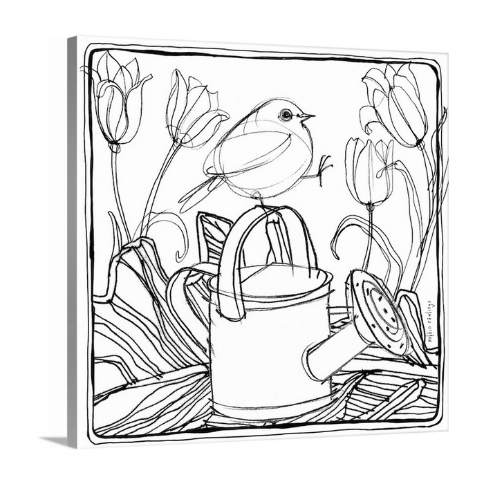 Bird And Watering Can