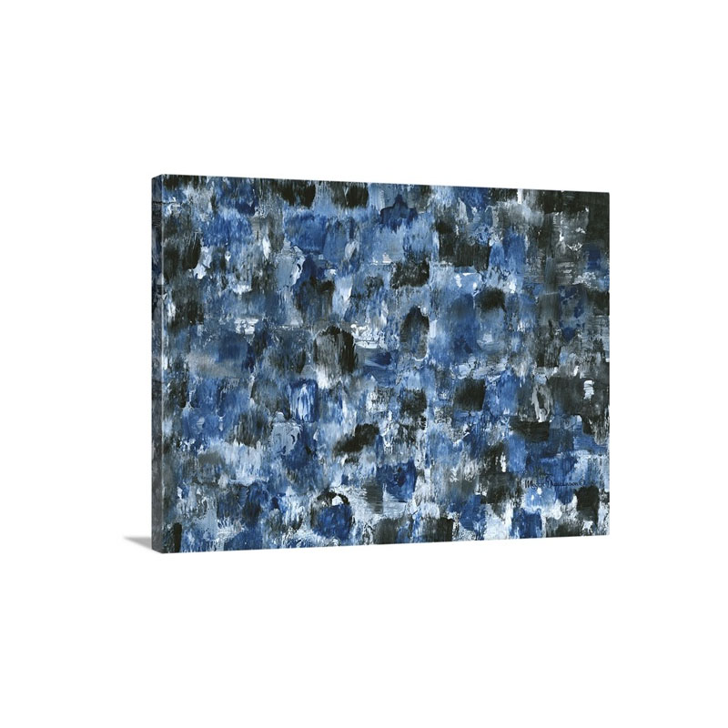 Blue Mosaic Wall Art - Canvas - Gallery Wrap