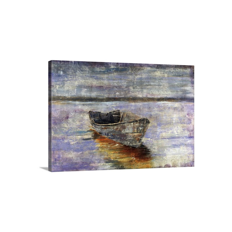 Boat By The Waters Edge Wall Art - Canvas - Gallery Wrap