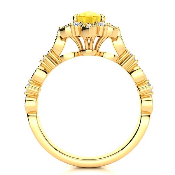 Brenda Citrine Ring - Yellow Gold