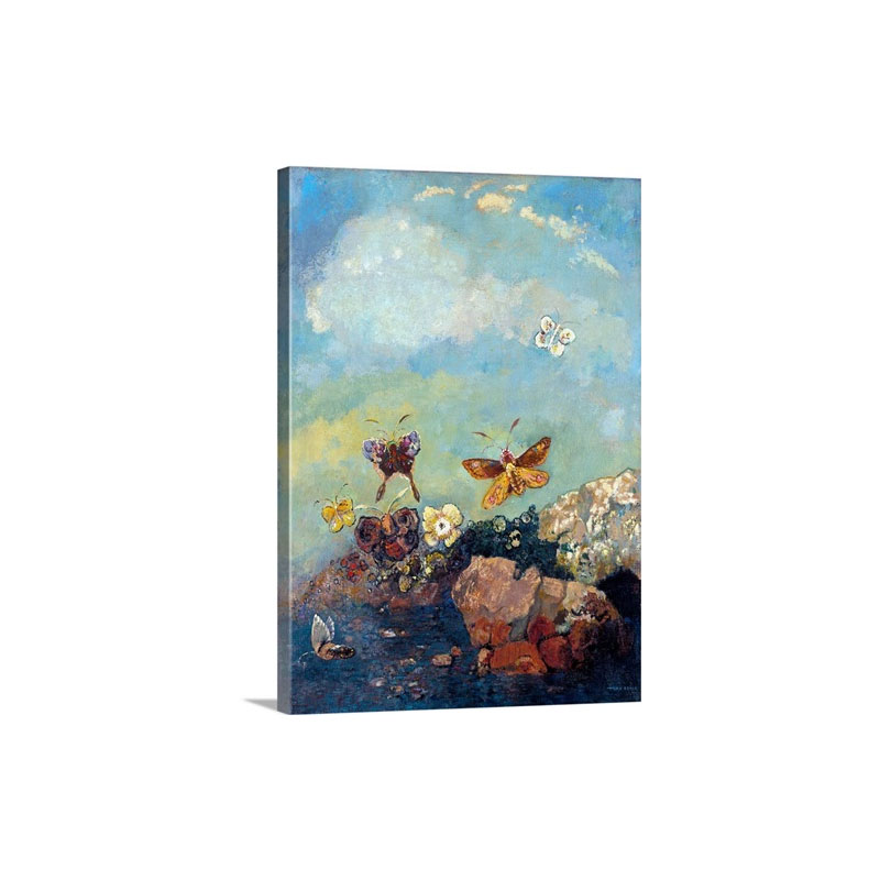 Butterflies By Odilon Redon Wall Art - Canvas - Gallery Wrap