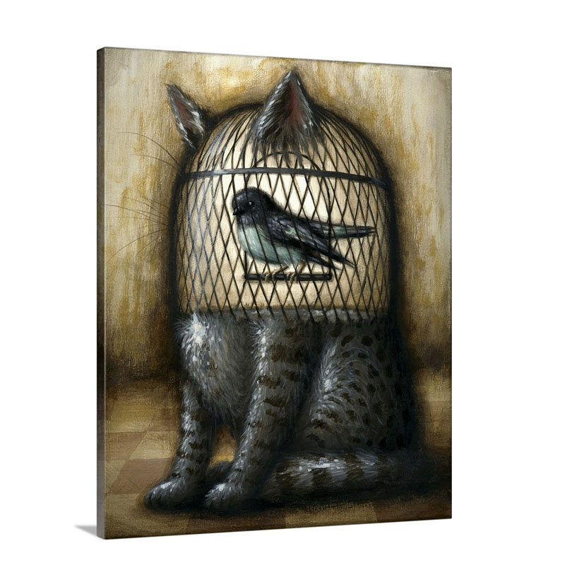 Caged Wall Art - Canvas - Gallery Wrap