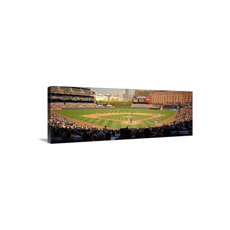 Camden Yards Baseball Game Baltimore MD Wall Art - Canvas - Gallery Wrap
