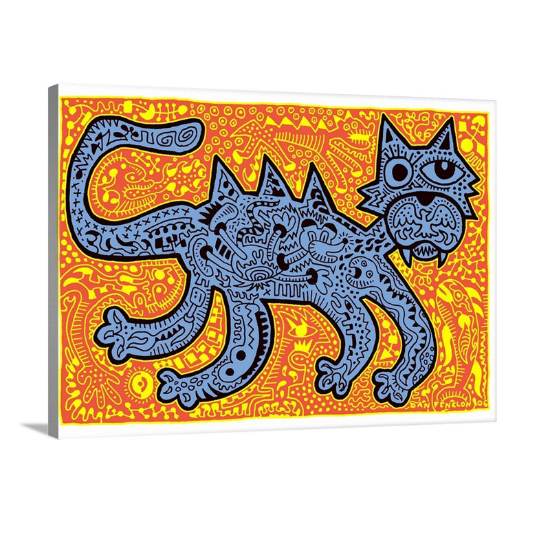 Cat Color Wall Art - Canvas - Gallery Wrap