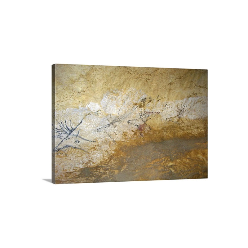 Cave Painting Of Swimming Stags At Lascaux Wall Art - Canvas - Gallery Wrap