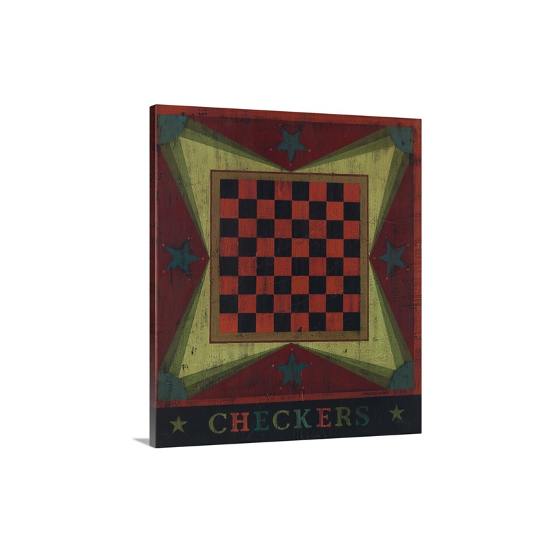 Checkers Wall Art - Canvas - Gallery Wrap
