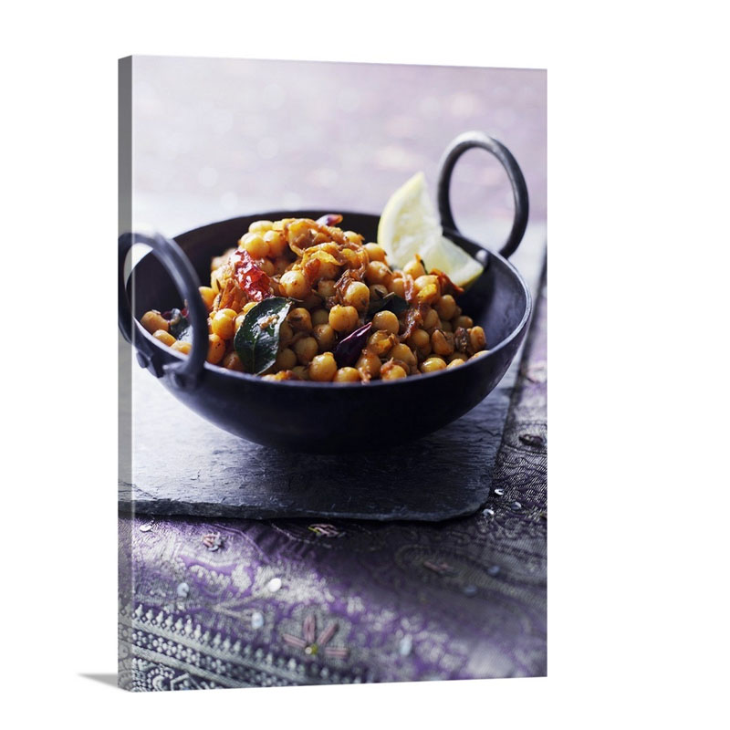 Chickpeas With Chilli Peppers India Wall Art - Canvas - Gallery Wrap