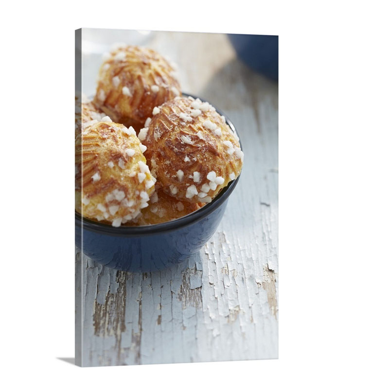 Chouquettes Profiteroles With Sugar Crystals France Wall Art - Canvas - Gallery Wrap