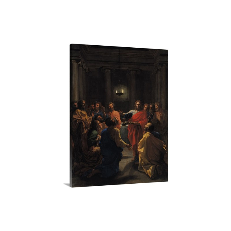 Christ Instituting The Eucharist Or The Last Supper 1640 Wall Art - Canvas - Gallery Wrap