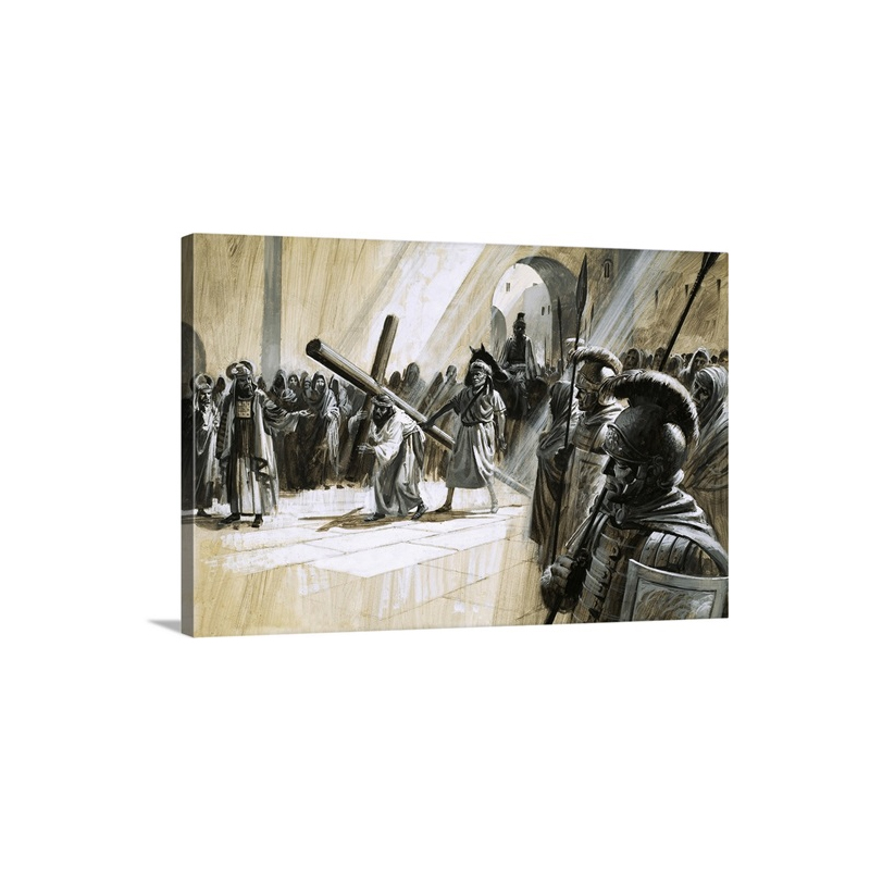 Christ Carrying The Cross Wall Art - Canvas - Gallery Wrap