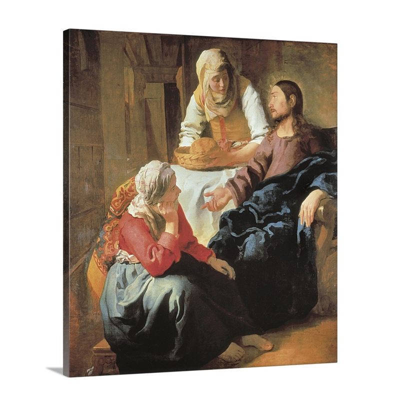 Christ In The House Of Martha And Mary Wall Art - Canvas - Gallery Wrap