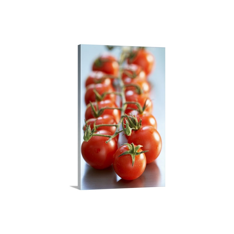 Close Up Of Cherry Tomatoes Wall Art - Canvas - Gallery Wrap