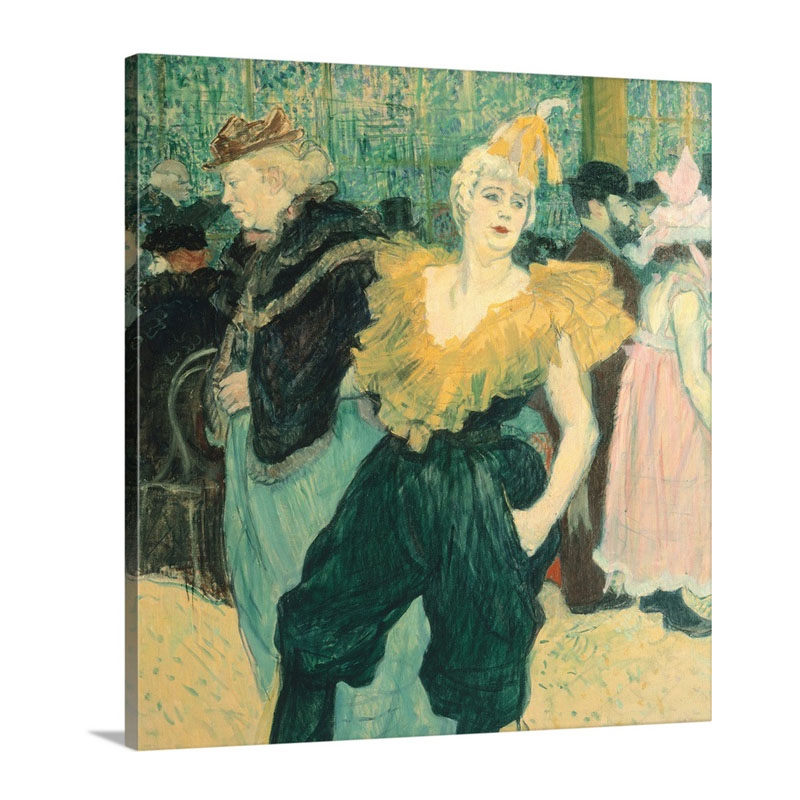 Clowness Cha U Kao At Moulin Rouge 1895 Wall Art - Canvas - Gallery Wrap