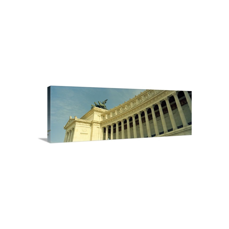 Colonnades Of A Monument Vittorio Emmanuel I I Monument Rome Italy Wall Art - Canvas - Gallery Wrap