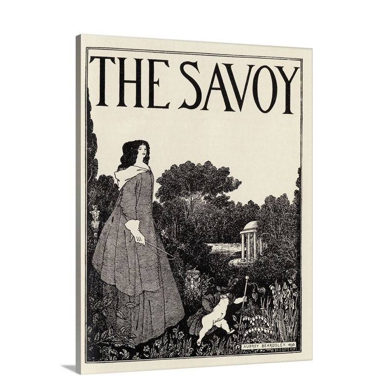 Cover Design Of The Savoy Volume 1 By Aubrey Beardsley Wall Art - Canvas - Gallery Wrap