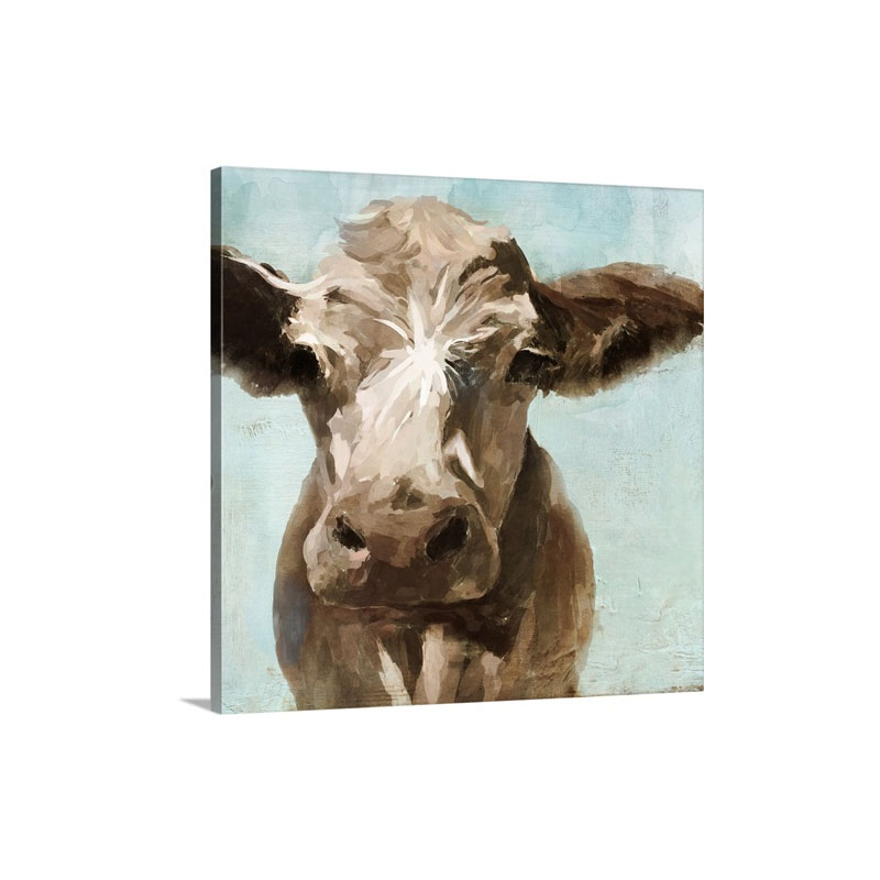 Cow Face I Wall Art - Canvas - Gallery Wrap