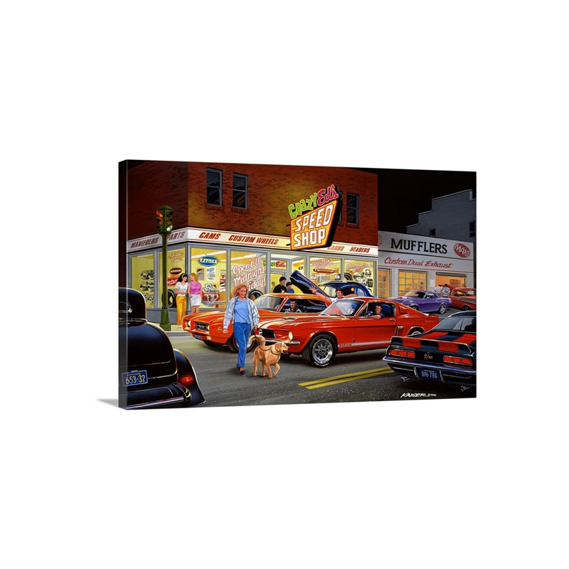 Crazy Ed's Speed Shop Wall Art - Canvas - Gallery Wrap