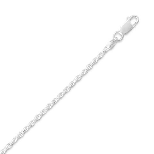 Diamond Cut Rope Chain - 2.2 mm