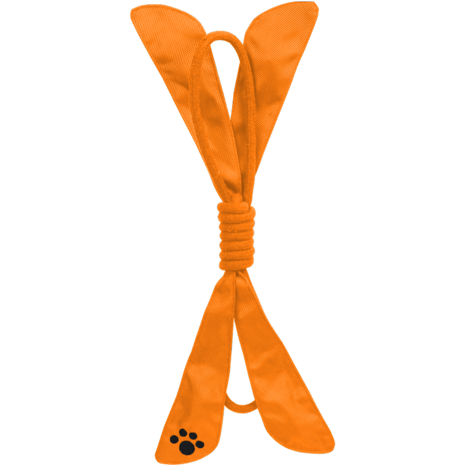 Extreme Bow Squeek Pet Rope Toy - Orange 
