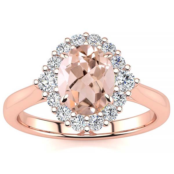 Debora Morganite Ring - Rose Gold