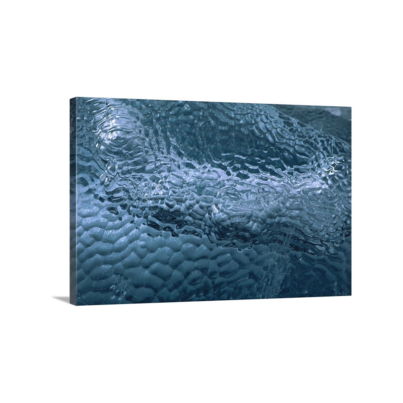 Detail Of Dimpled Ice On Brash Ice Floes Penguin Island South Shetland Islands Wall Art - Canvas - Gallery Wrap
