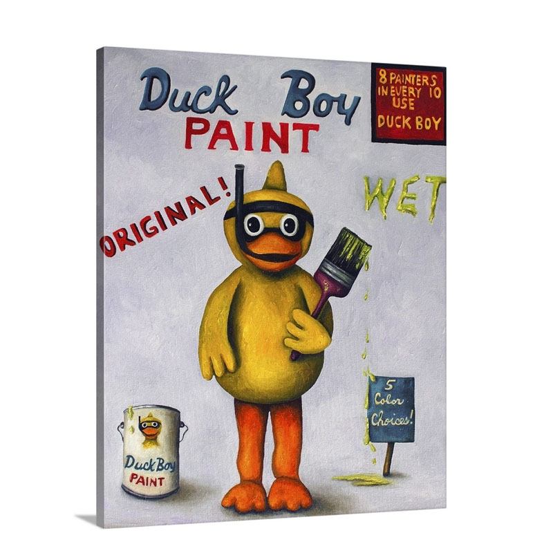 Duck Boy I Wall Art - Canvas - Gallery Wrap