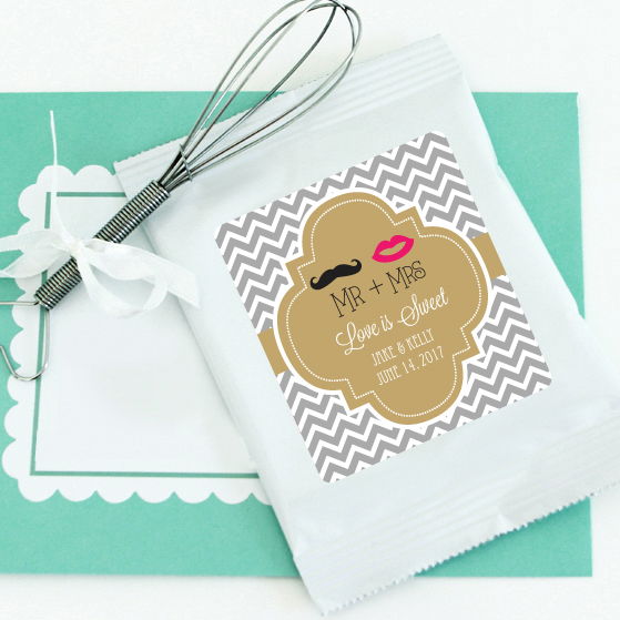 Personalized Theme Hot Cocoa + Optional Heart Whisk - 24 Pieces