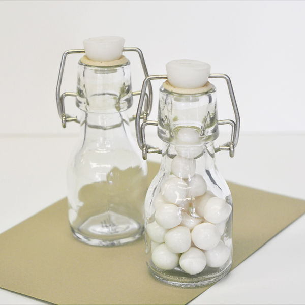 DIY Blank Mini Glass Bottles