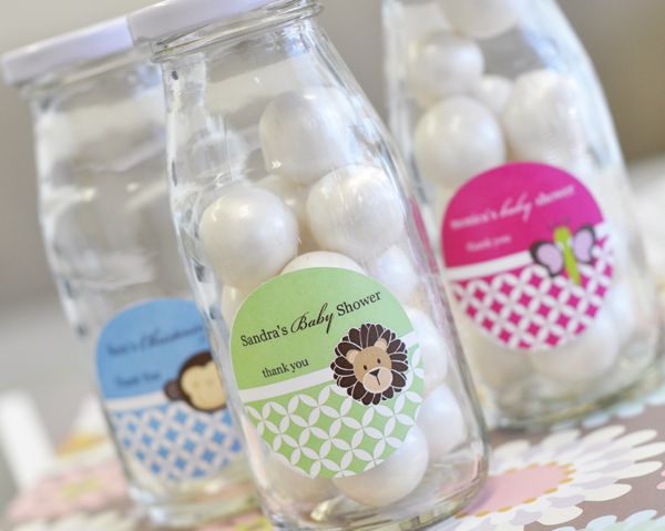 Personalized Baby Animal Milk Bottles - 24 Pieces