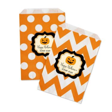 Personalized Classic Halloween Goodie Bags - Set of 12 - 3 Sets