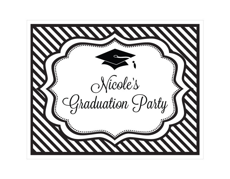 Personalized Graduation Party Sign