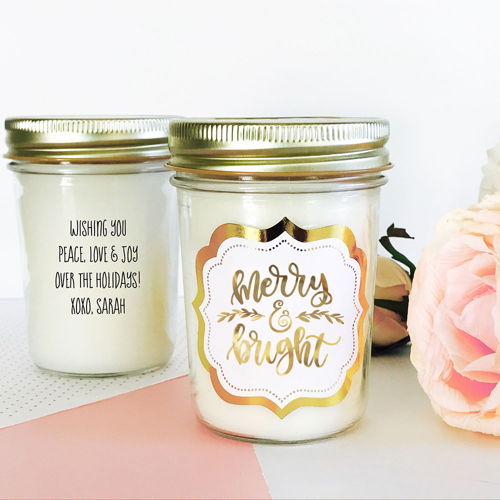Holiday Mason Jar Candle