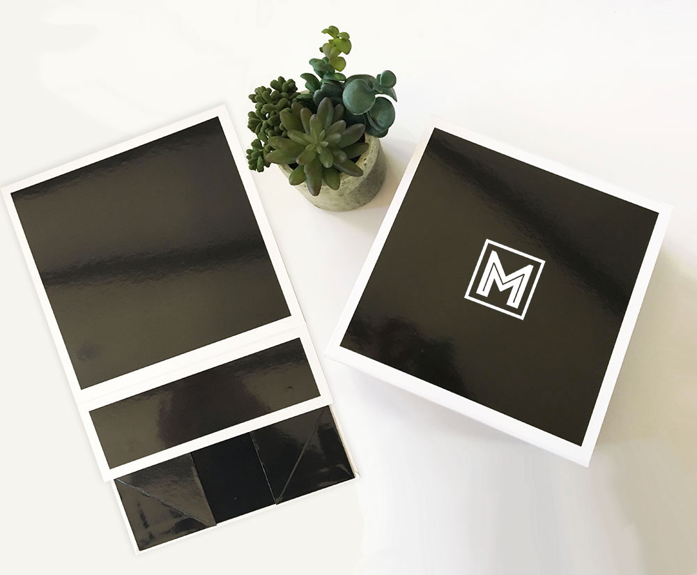Black Monogram Gift Box