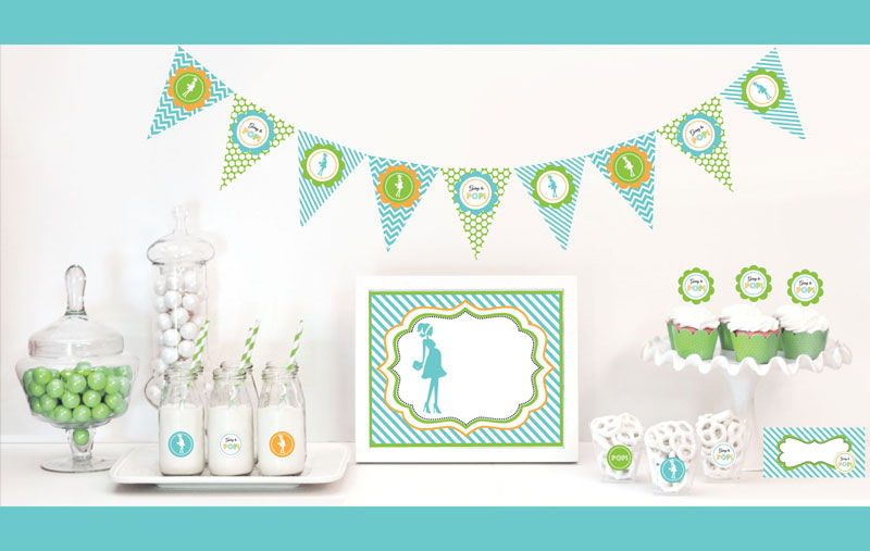 Going to Pop - Blue Decorations Starter Kit