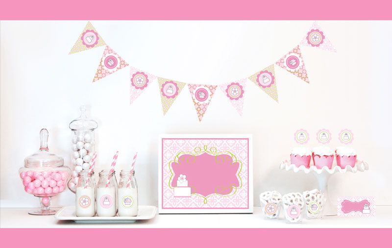 Pink Cake Decorations Starter Kit
