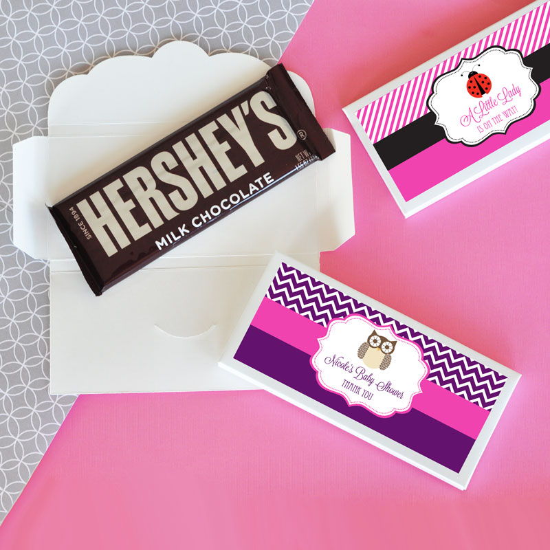 Personalized Baby Animal Candy Wrapper Covers - 24 Pieces