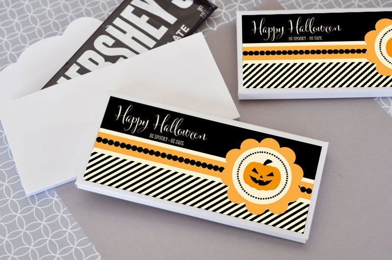 Personalized Classic Halloween Candy Wrapper Covers - 24 Pieces 