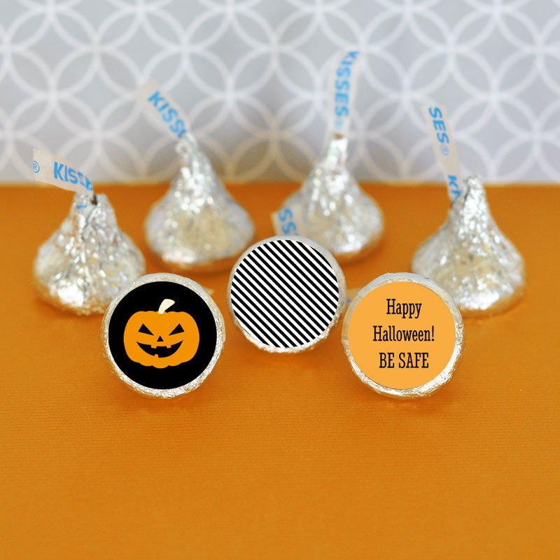 Personalized Classic Halloween Hershey's® Kisses Labels Trio - Set of 108